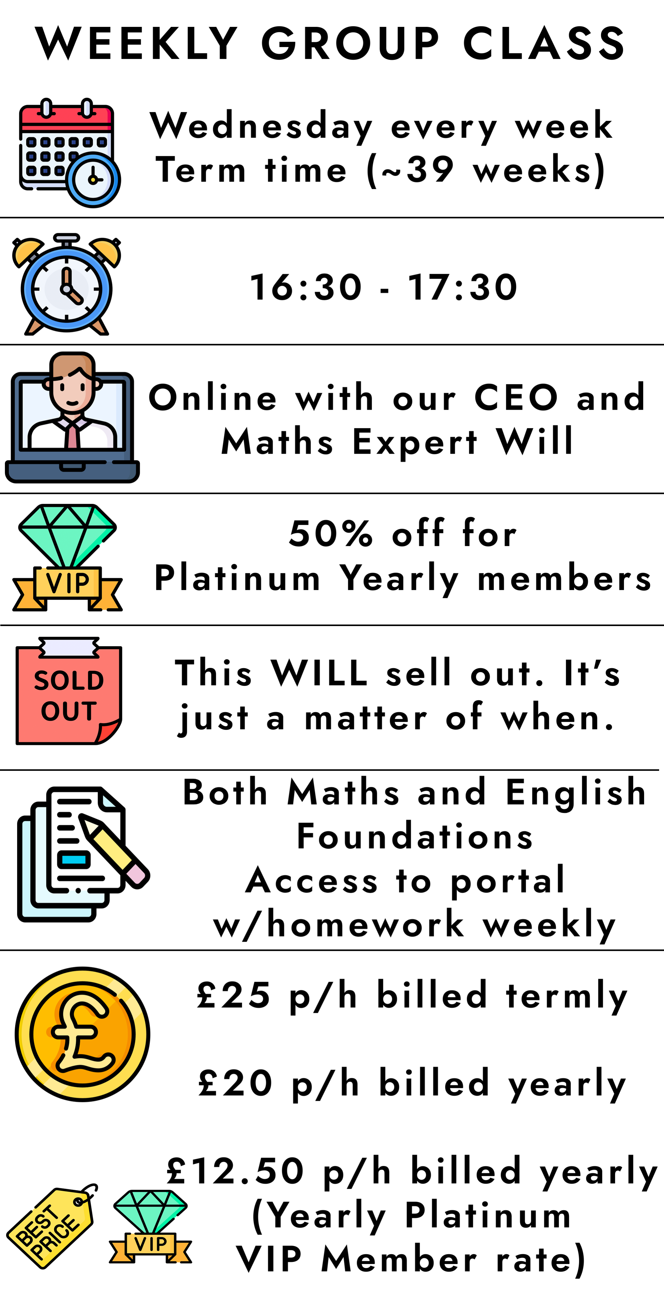 Group Class Wed Foundations - Maths Concierge Group Class Wed Foundations
